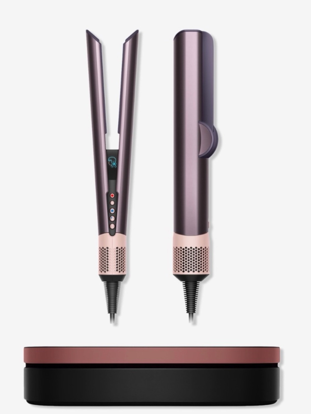 Dyson Hair Straightener in Metallic Purple and Rose Gold